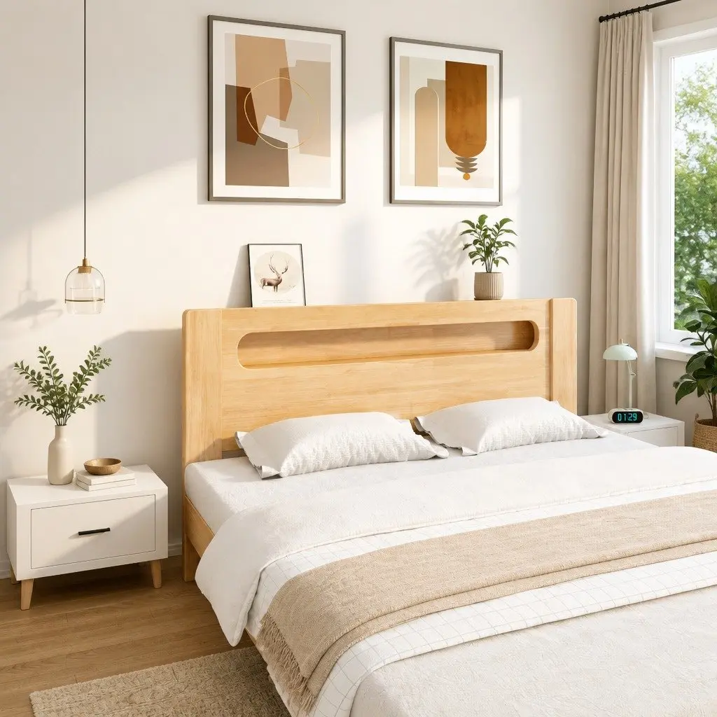 Floating Bedside Cabinets 2 Piece Engineered Wood 50x36x25cm White Wall-mounted Storage Units