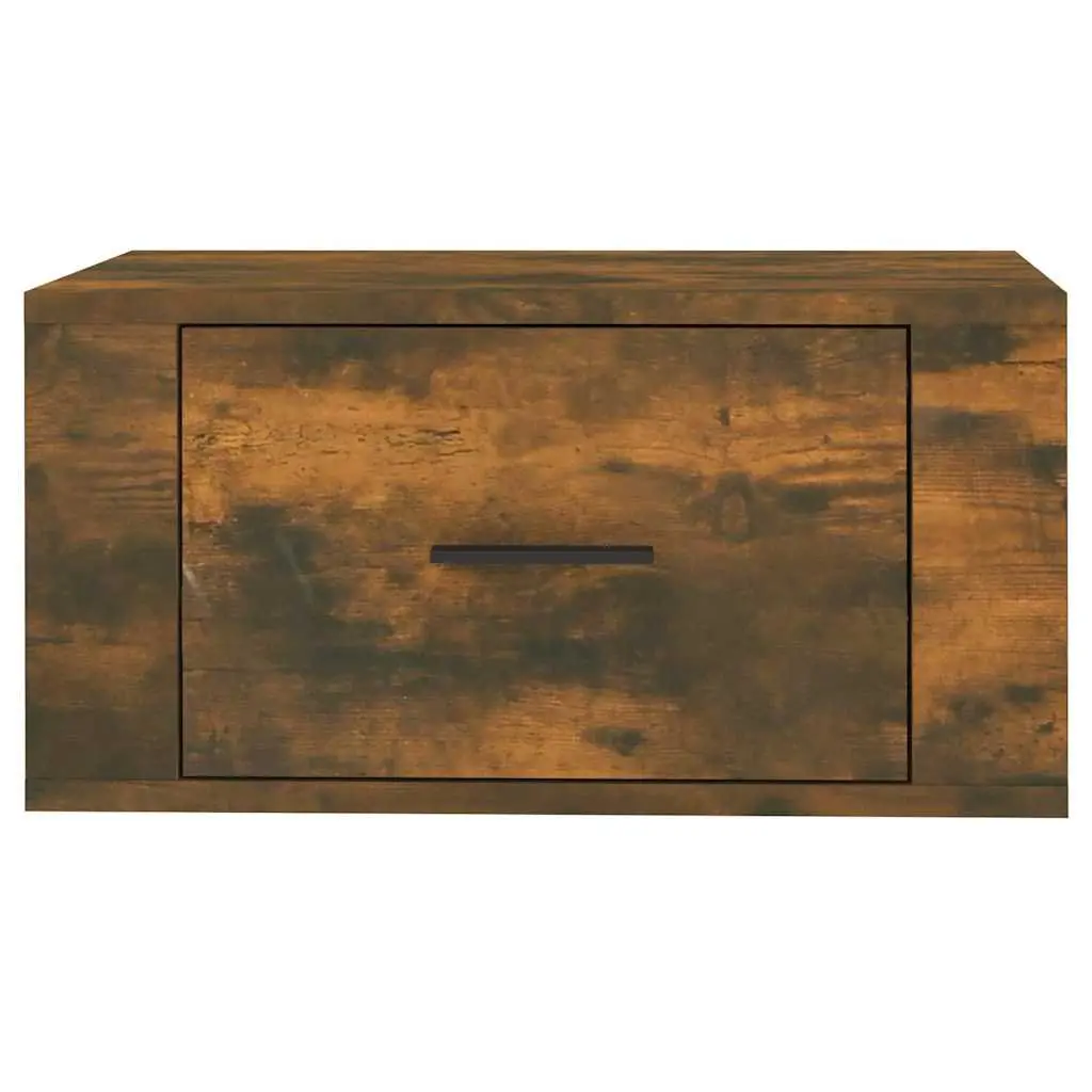 Wall-mounted Bedside Cabinets Engineered Wood 50x36x25 cm Smoked Oak 2 pcs
