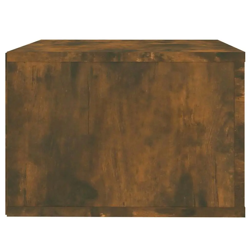 Wall-mounted Bedside Cabinets Engineered Wood 50x36x25 cm Smoked Oak 2 pcs