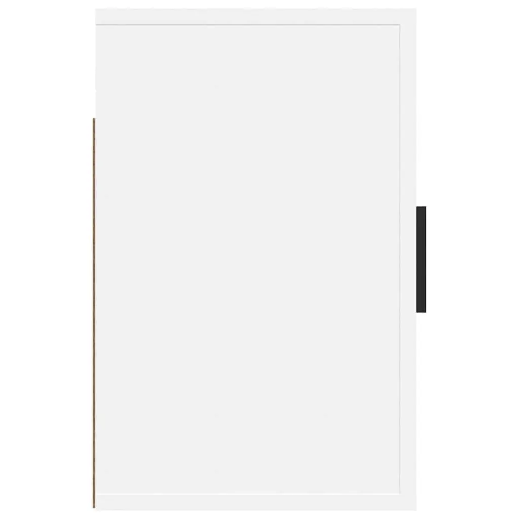 Wall-mounted Bedside Cabinet Engineered Wood 50 x 30 x 47 cm White 2 Piece