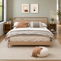 Practical Brown Floating Bedside Cabinets for Your Home