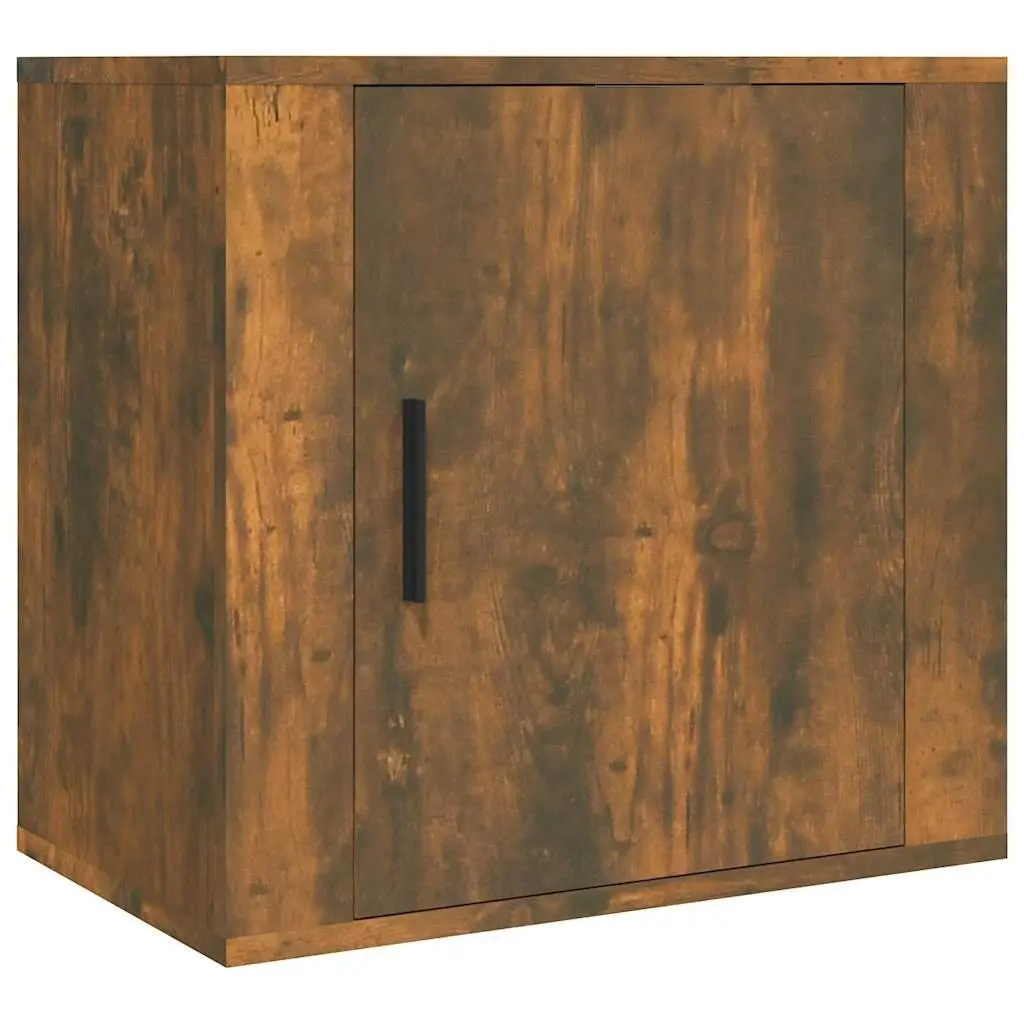 Wall-mounted Bedside Cabinets 2 pcs Brown Floating Bedroom Storage Units
