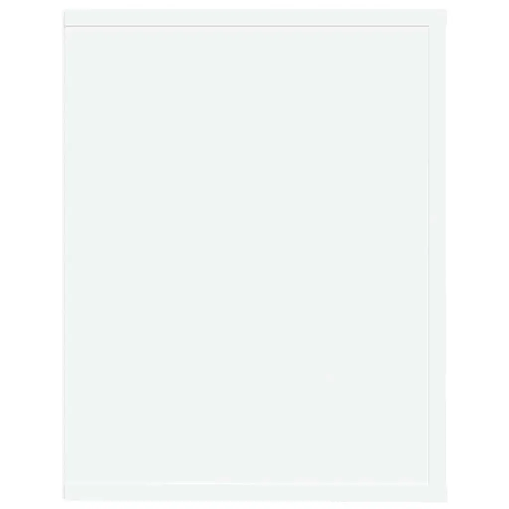 Shoe Storage Cabinet Engineered Wood 75x35x45cm White with 2 Compartments