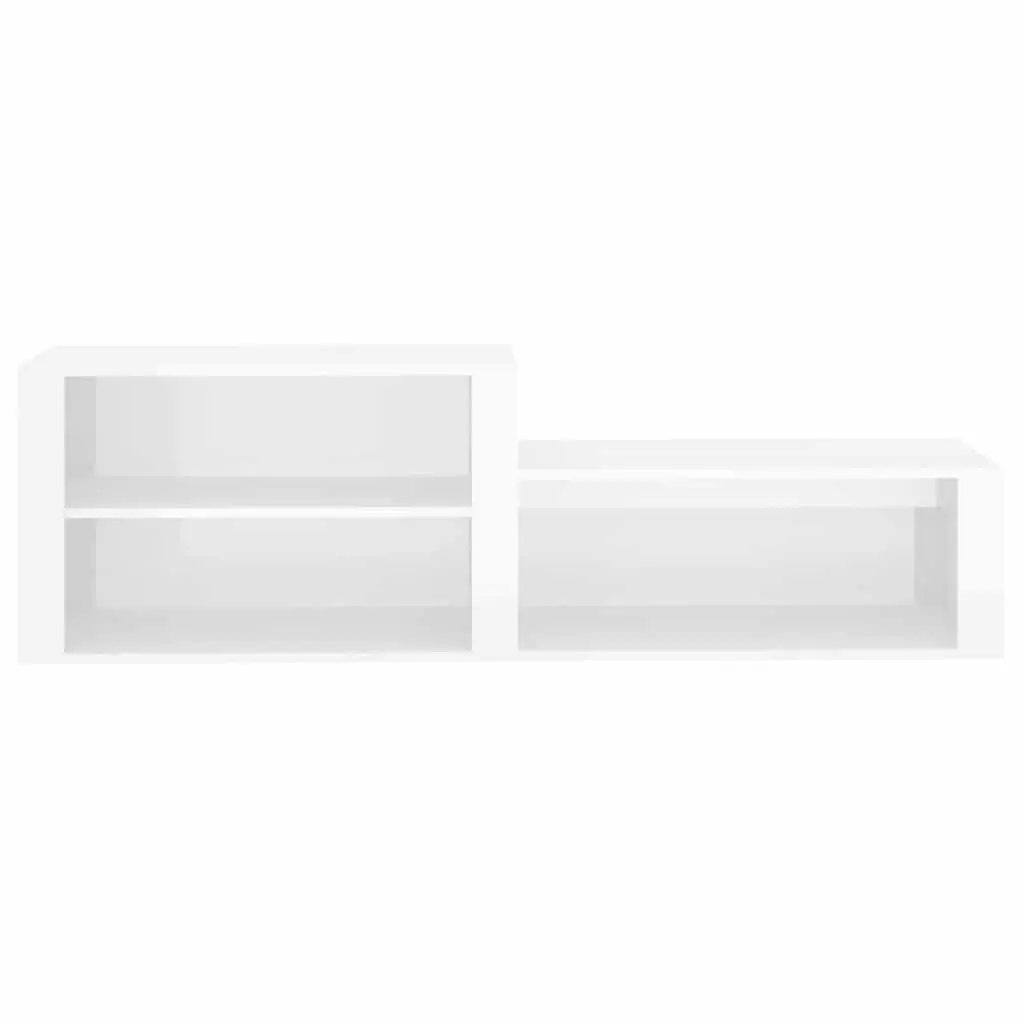 Shoe Cabinet Engineered Wood White Multiple Compartments