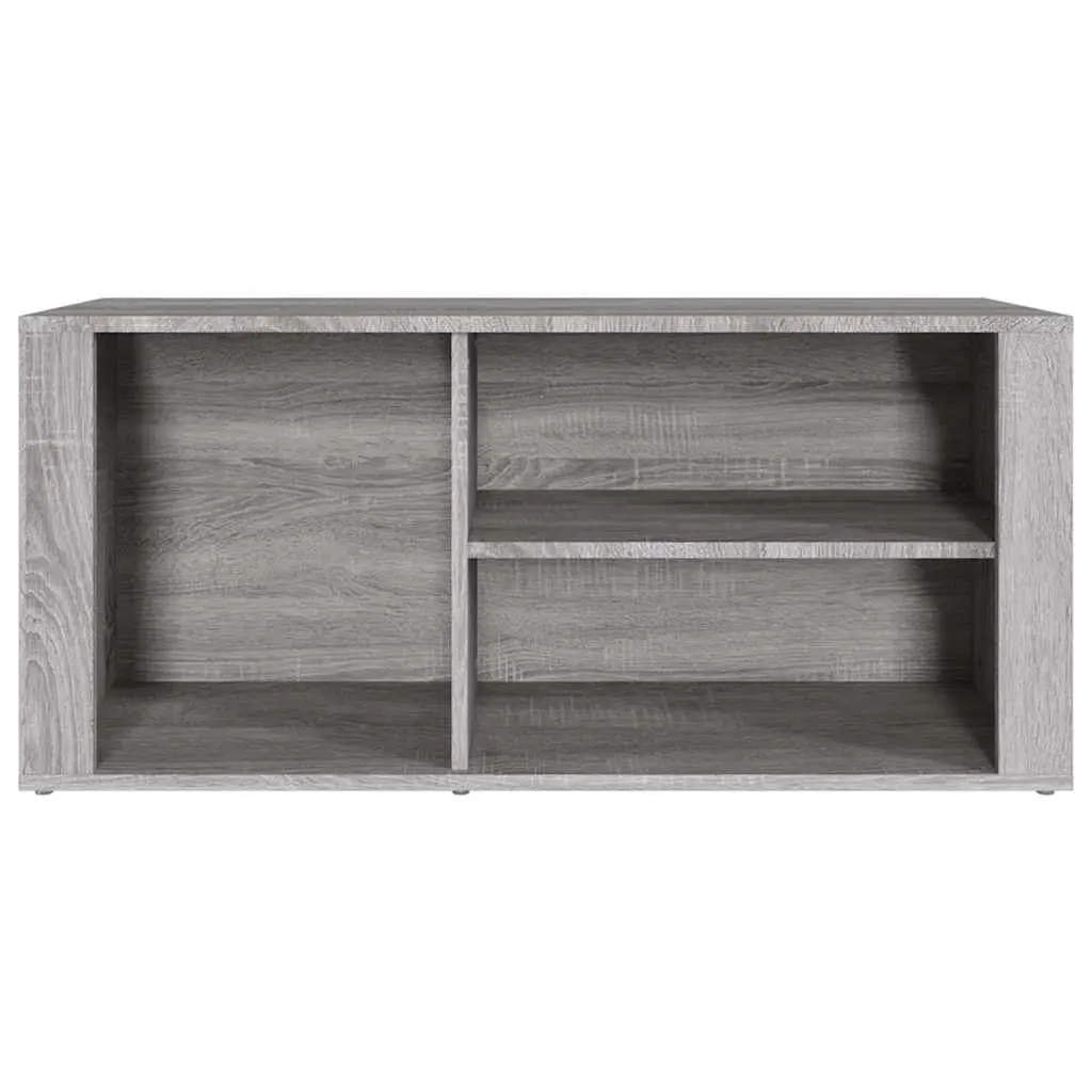 Shoe Storage Cabinet Engineered Wood 100x35x45cm Grey Organiser