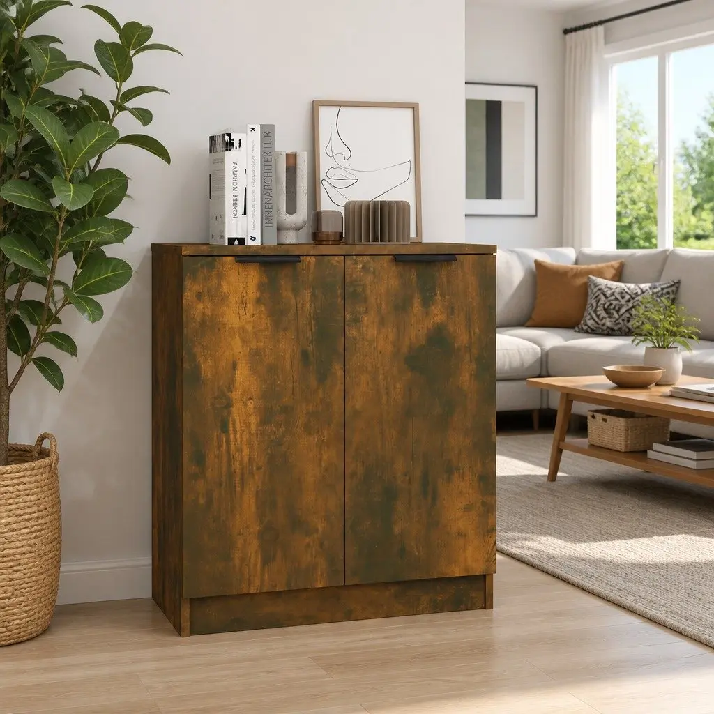 Sideboard Engineered Wood Brown 60x30x70 cm Storage Cabinet