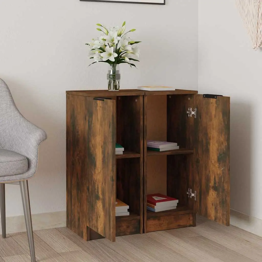 Sideboards Engineered Wood 30x30x70 cm Brown 2 Piece Storage Cabinet