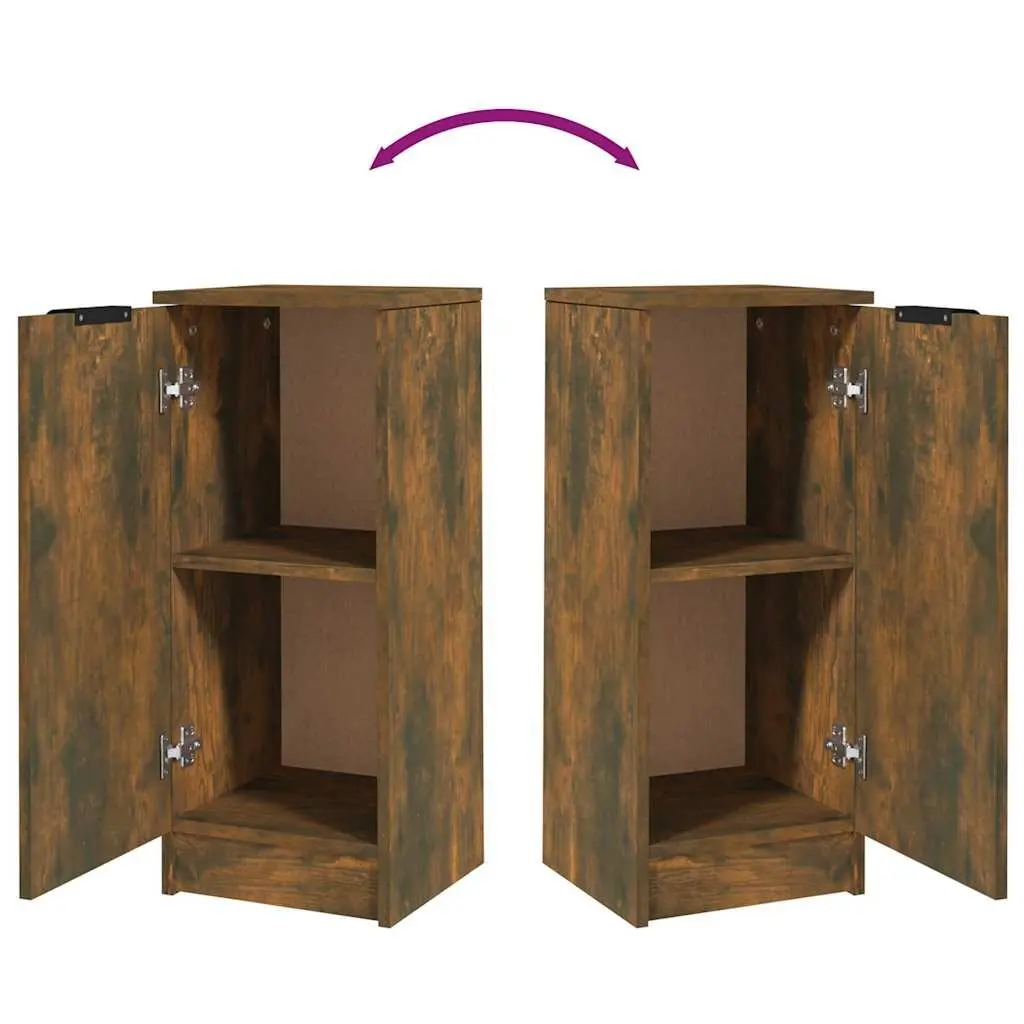 Sideboards Engineered Wood 30x30x70 cm Brown 2 Piece Storage Cabinet