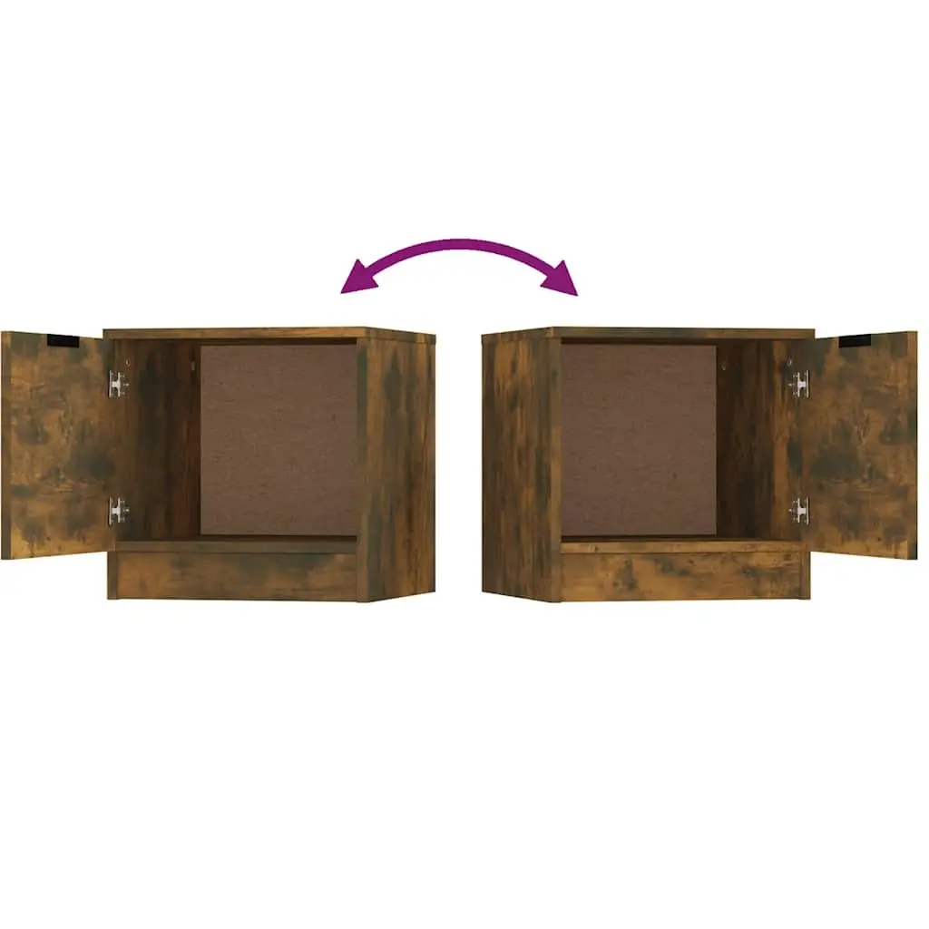 Bedside Cabinets Engineered Wood 40x39x40 cm Brown 2 Piece
