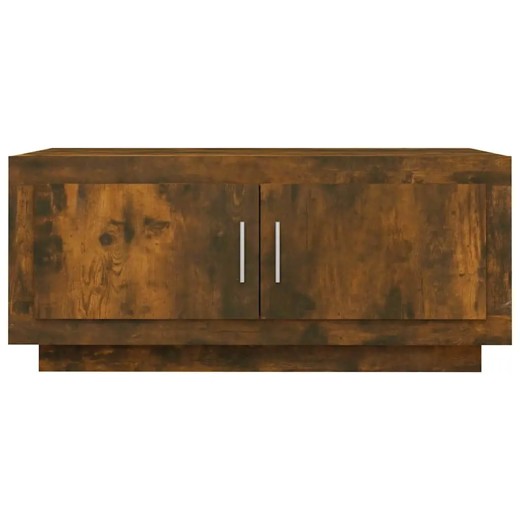 Engineered Wood Coffee Table Brown Living Room Storage Display 102cm x 50cm x 45cm