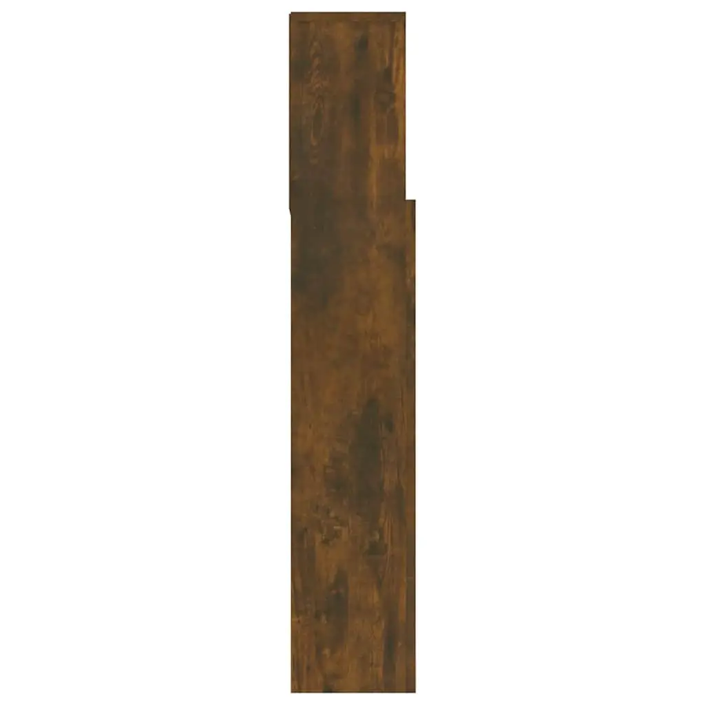 Brown Wall-Mounted Headboard Storage
