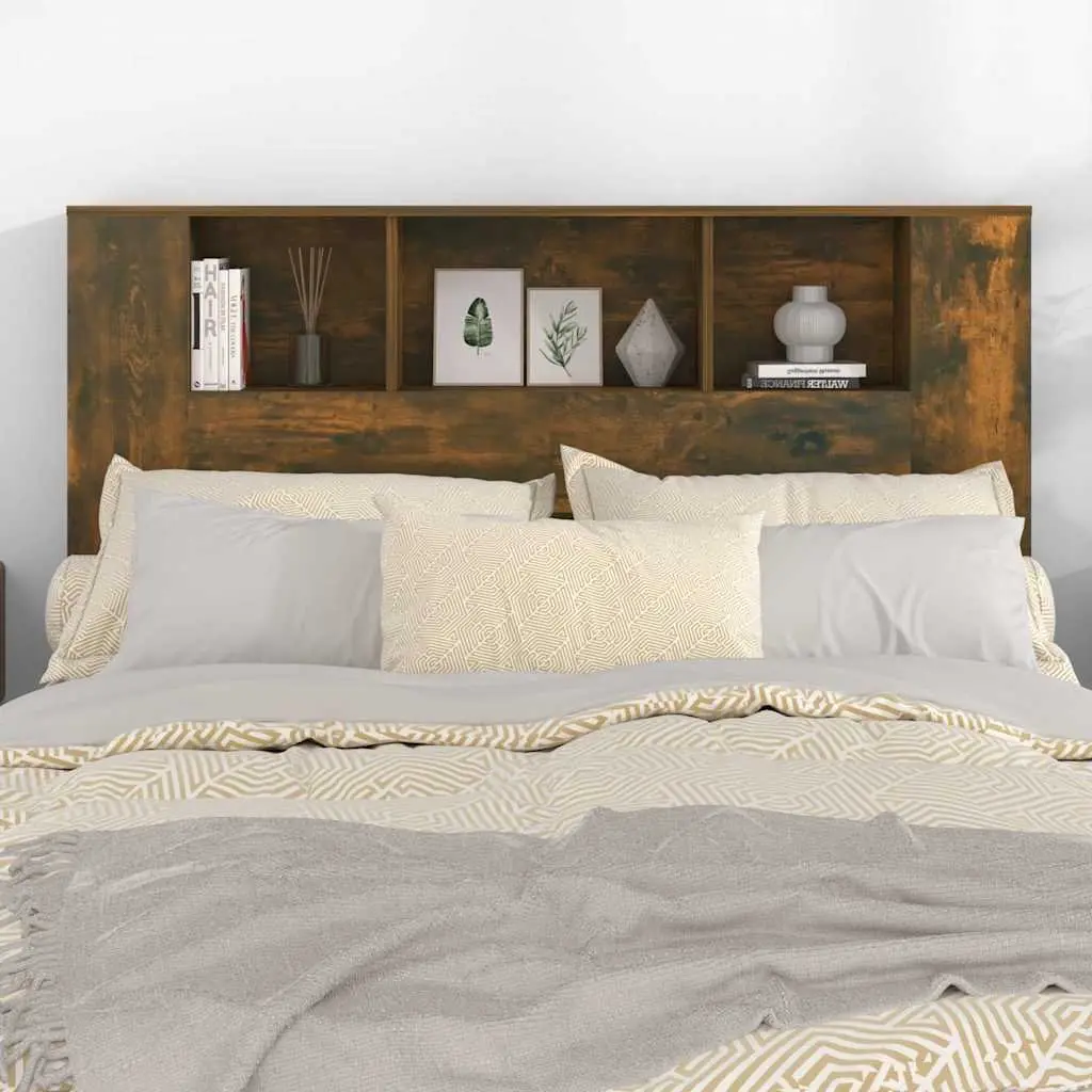 Storage with a Wall-Mounted Headboard Cabinet 140cm