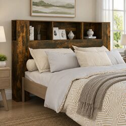 Practical Headboard Cabinet 160cm for Bedroom Use