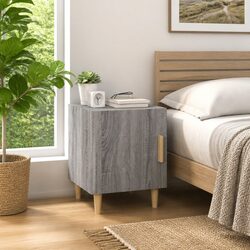 Practical Grey Bedside Cabinet for Everyday Use