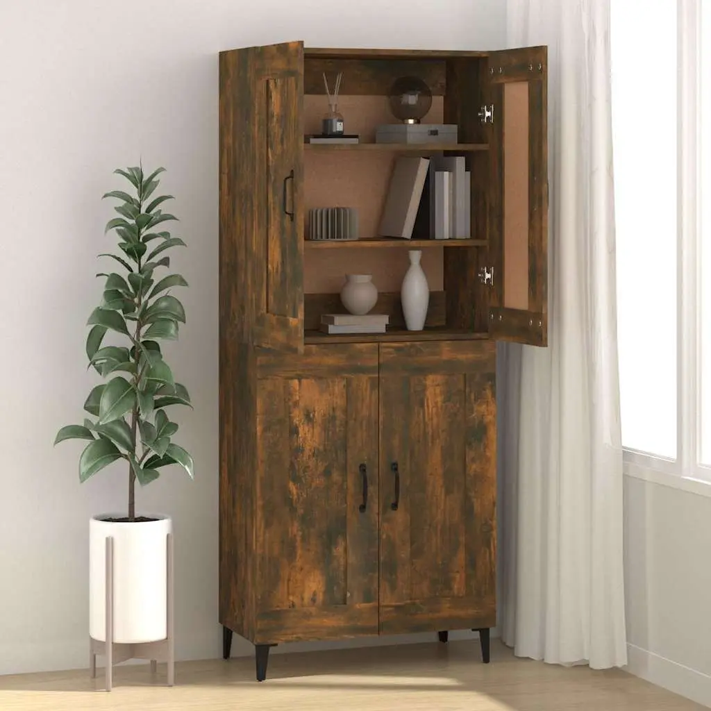Sideboard Engineered Wood Brown 69.5 x 34 x 90 cm Storage Cabinet Living Room Furniture