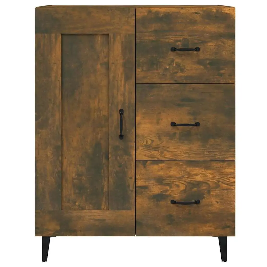 Sideboard Brown Engineered Wood Storage Cabinet 69.5x34x90cm Living Room Buffet