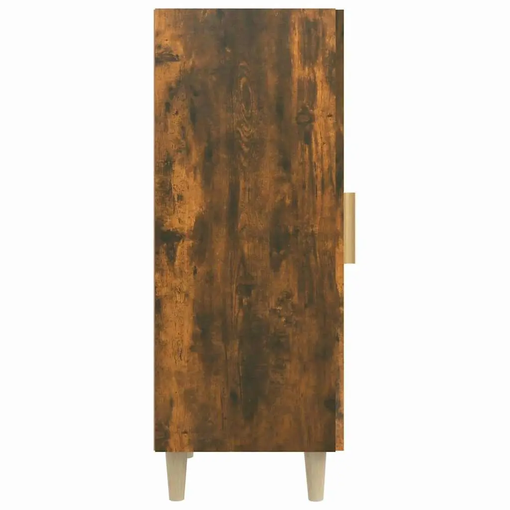 Sideboard Cabinet Engineered Wood Brown 34.5Wx34Hx90Dcm Living Room Storage Compartments