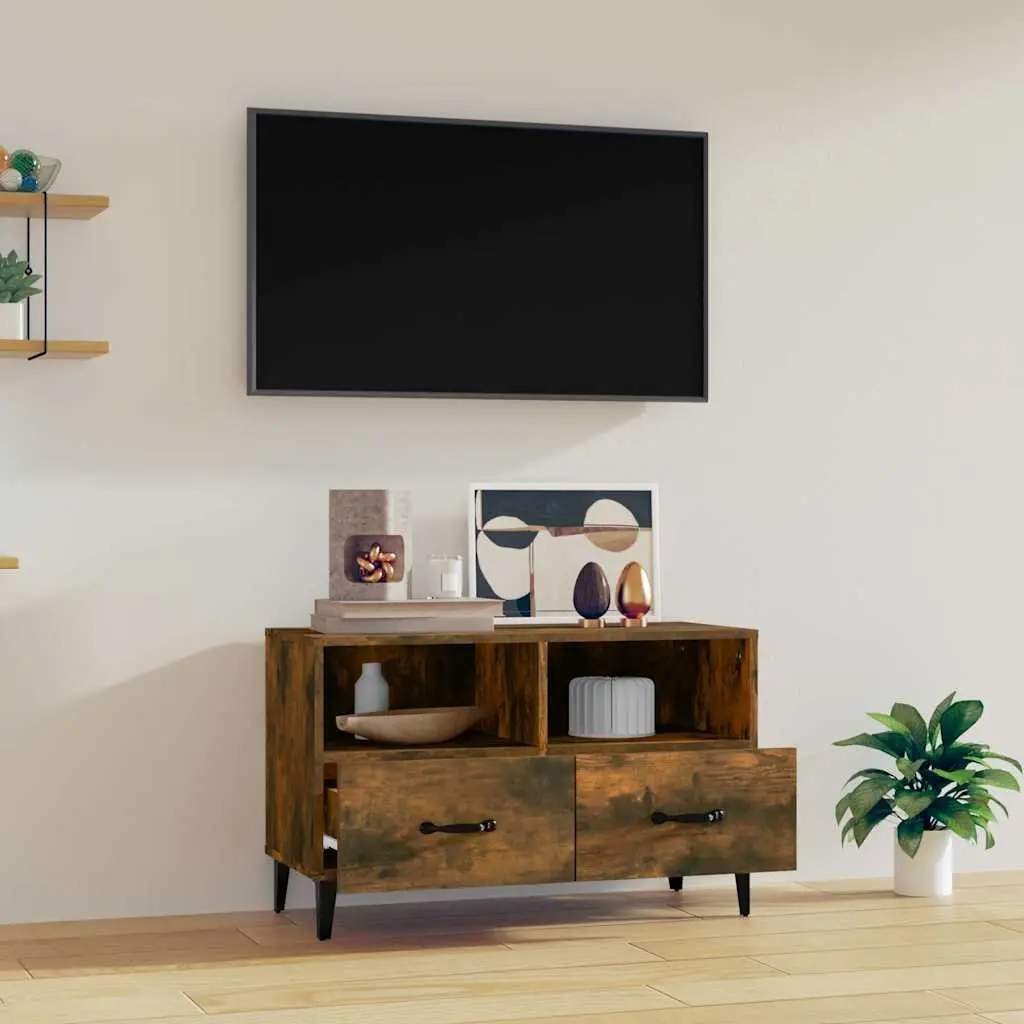 TV Cabinet Engineered Wood 80 x 36 x 50 cm Brown