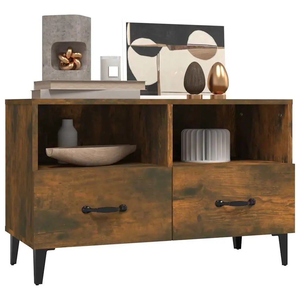 TV Cabinet Engineered Wood 80 x 36 x 50 cm Brown
