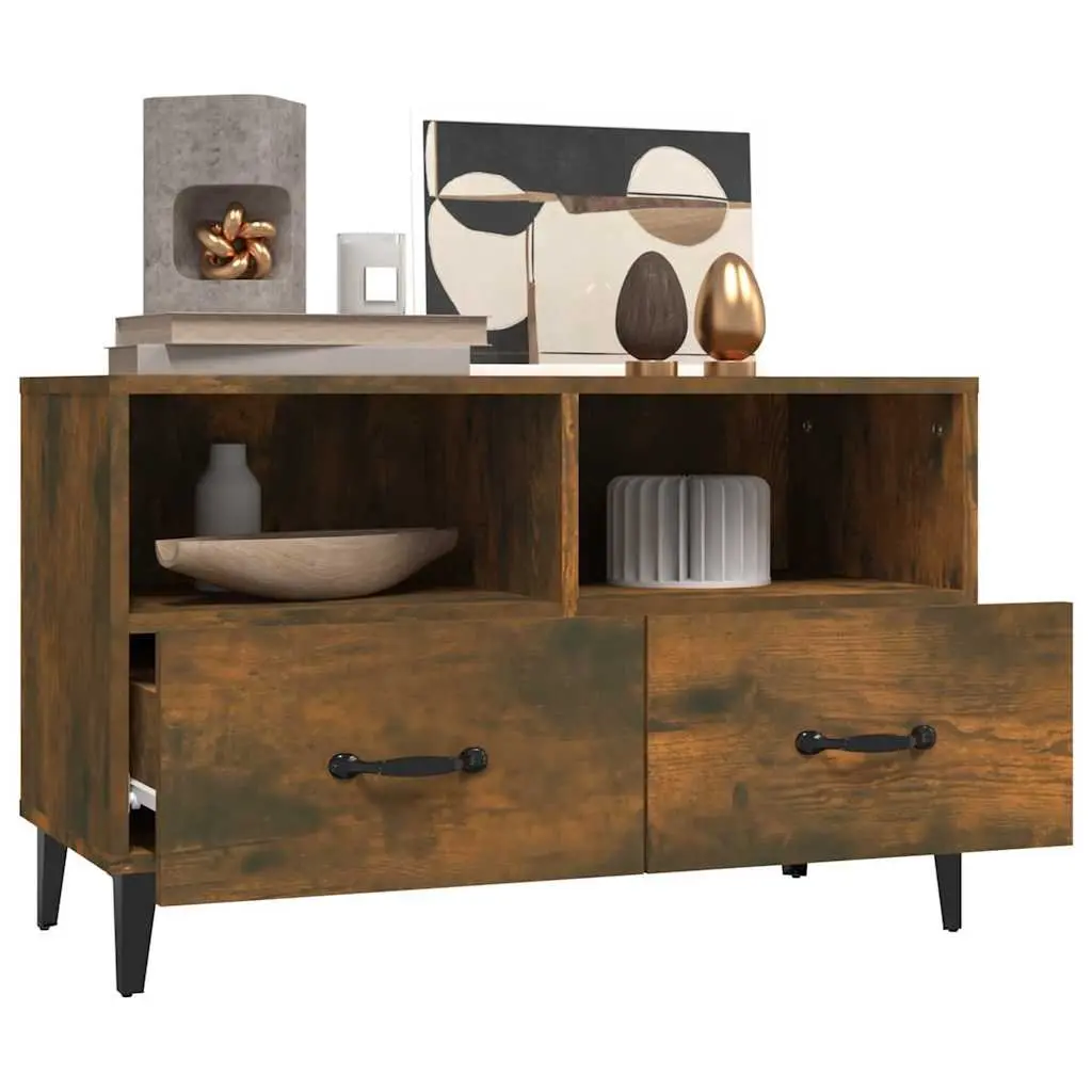 TV Cabinet Engineered Wood 80 x 36 x 50 cm Brown