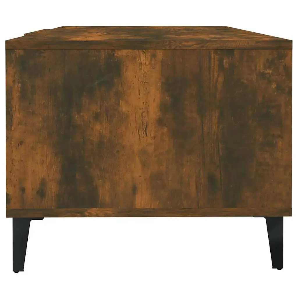 Coffee Table with Storage Compartments Brown Engineered Wood Living Room