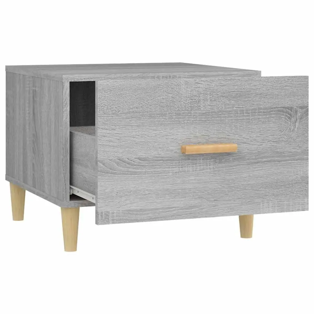 Coffee Tables Engineered Wood 50x50x40 cm Grey Sonoma Set of 2