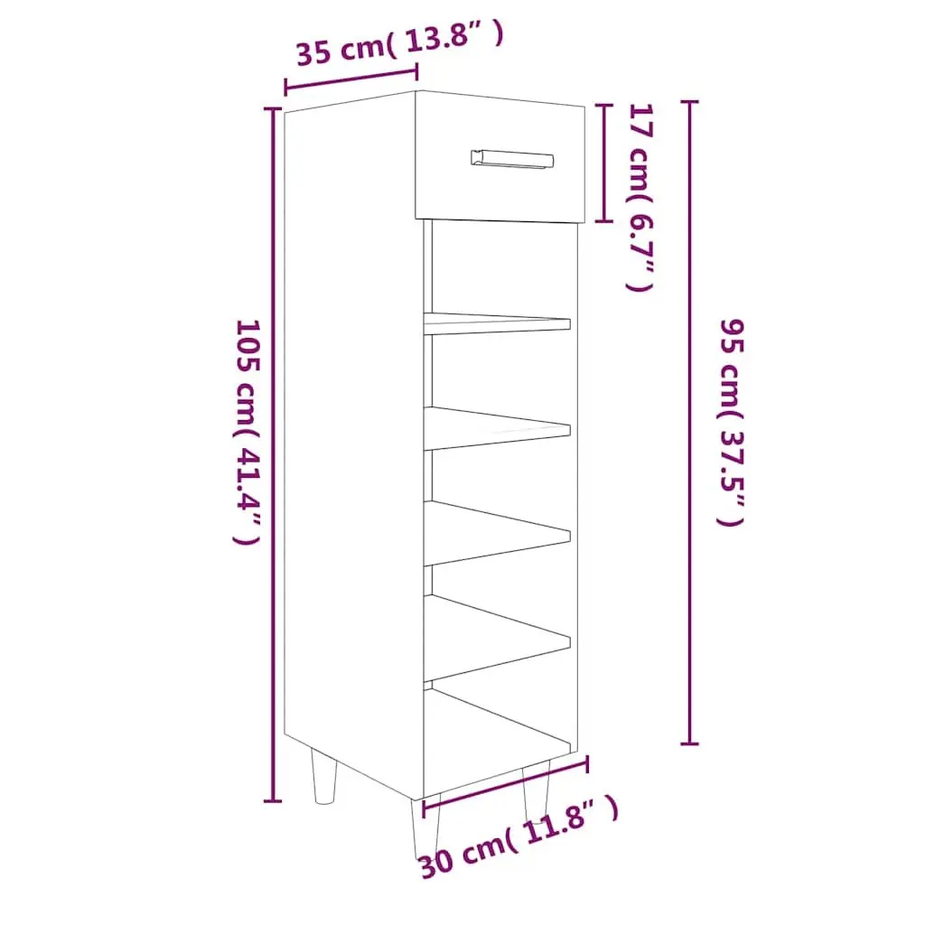 Shoe Cabinet for Hallways and Bedrooms
