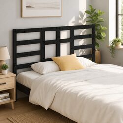 Functional Black Headboard for Versatile Home Use