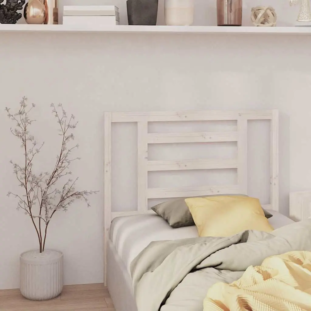 White Slatted Bed Headboard for Comfort and Style
