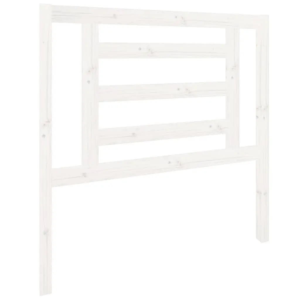 White Slatted Bed Headboard for Comfort and Style