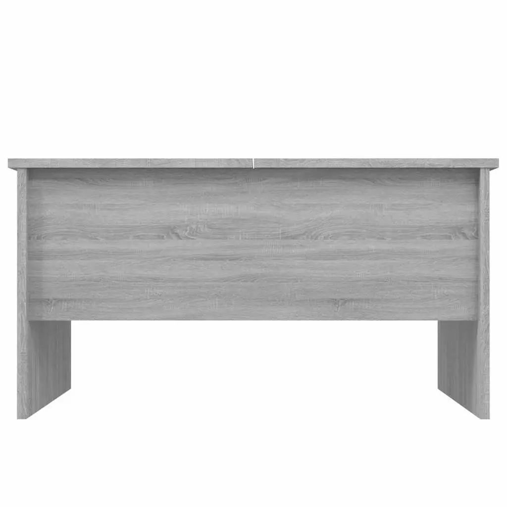 Coffee Table Grey Sonoma with Storage Compartments Adjustable Liftable Design