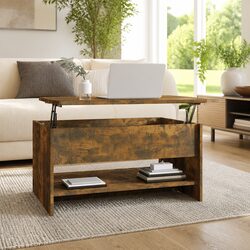 Coffee Table with Liftable Top and Storage