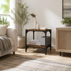 Brown Oak TV Cabinet for Versatile Home Use 40x33x41cm