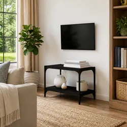 Functional Black TV Cabinet for Any Home Setup