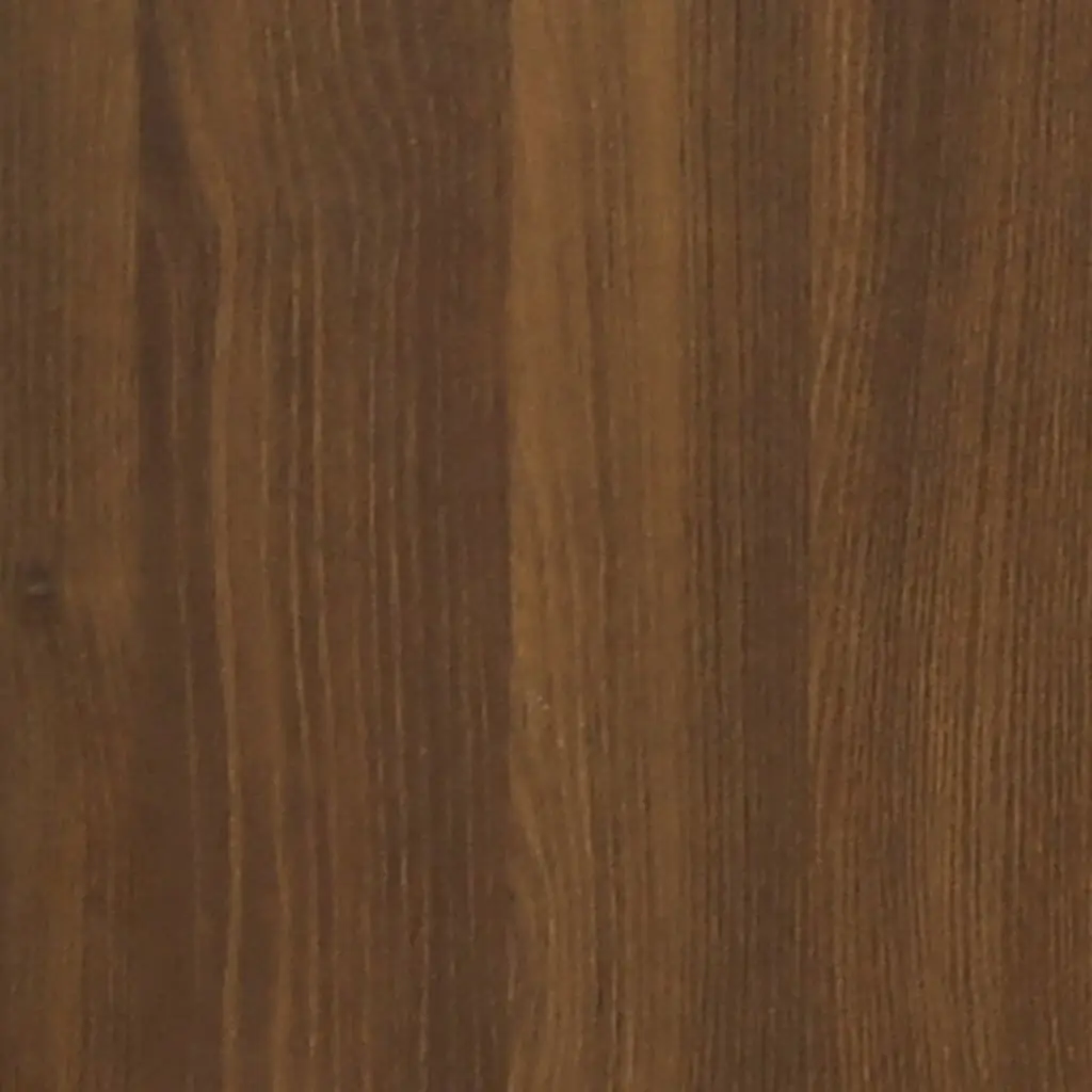 TV Cabinet Engineered Wood and Steel Frame 80x33x41cm Brown Oak