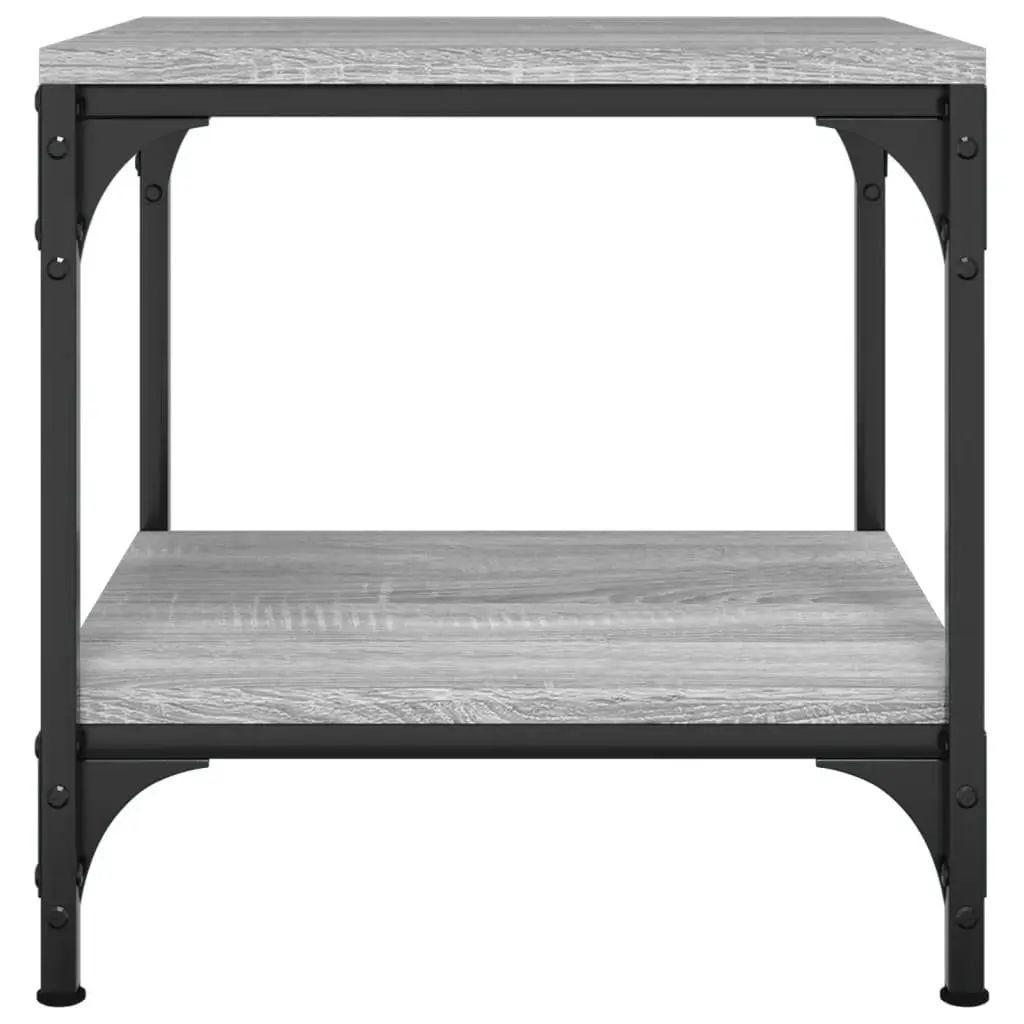 Side Tables Set of 2 Grey Sonoma Engineered Wood Industrial Accent Coffee End
