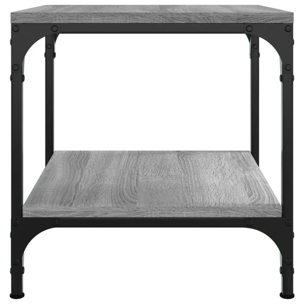 Side Tables Set of 2 Grey Sonoma Engineered Wood Industrial Accent Coffee End