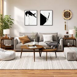 Practical Side Tables 2 pcs Brown Oak 40x40x40 cm