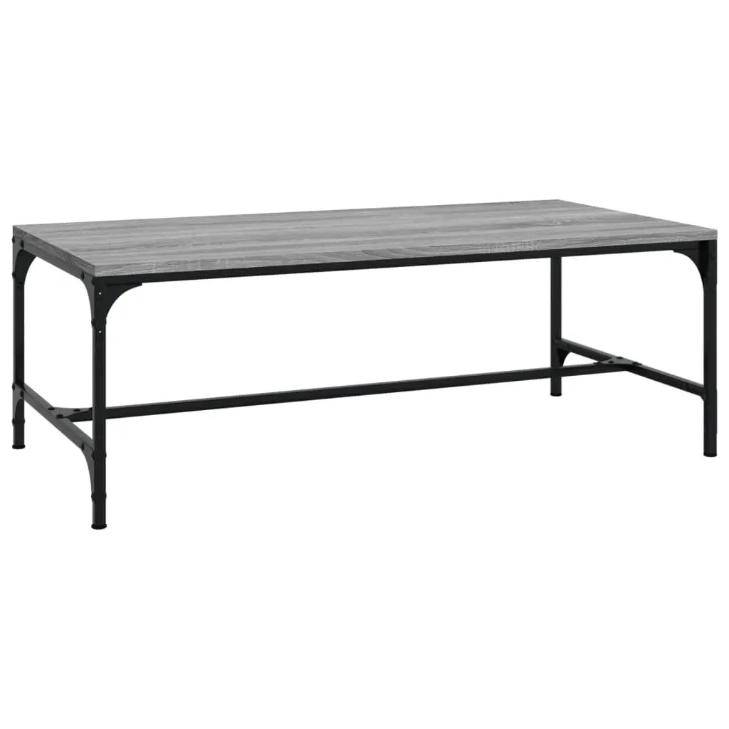 Industrial Coffee Table Grey Sonoma 100x50x35cm Living Room Accent Furniture