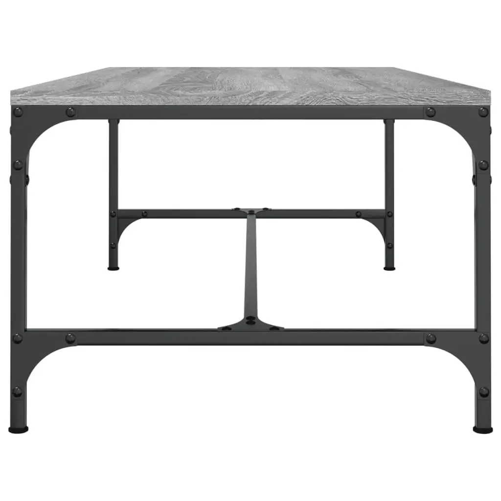 Industrial Coffee Table Grey Sonoma 100x50x35cm Living Room Accent Furniture