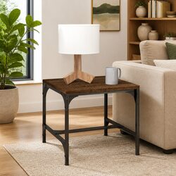 Practical Brown Oak Coffee Table 50x50x35 cm for Everyday Use