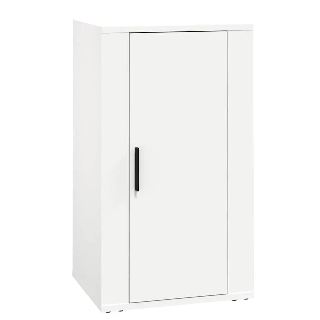 White Sideboard Cabinet Engineered Wood Storage Furniture 40x33x70cm
