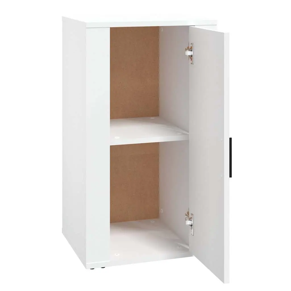 White Sideboard Cabinet Engineered Wood Storage Furniture 40x33x70cm