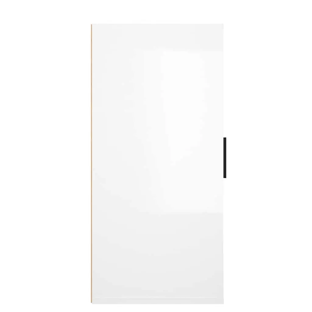 White High Gloss Sideboard Storage Cabinet Engineered Wood Buffet Cupboard