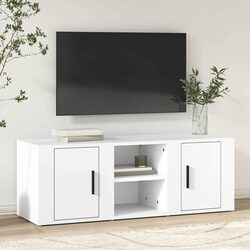 Ideal TV Cabinet for Every Home - 100x31.5x35 cm White Unit