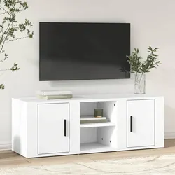 Ideal TV Cabinet for Every Home - 100x31.5x35 cm White Unit
