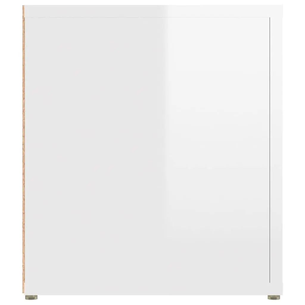 TV Cabinets Engineered Wood 80x31.5x36 cm High Gloss White 2 pcs Media Storage Unit