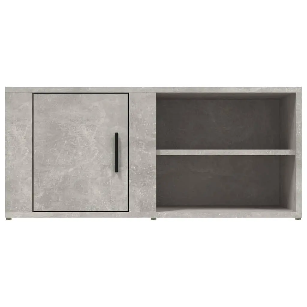 TV Cabinets Engineered Wood 80x31.5x36 cm Grey Set of 2 Media Storage Unit