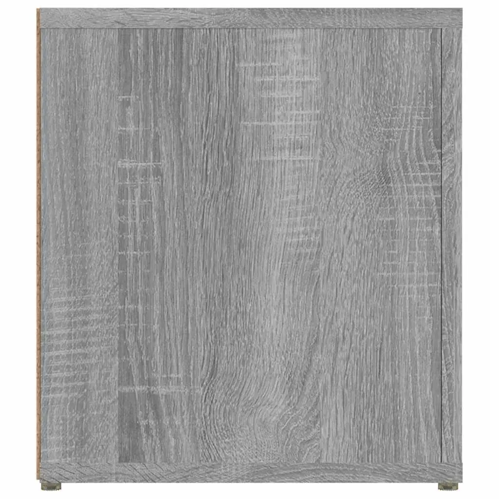 TV Cabinets Engineered Wood 80x31.5x36cm Grey 2 Piece Media Storage Unit with Doors and Compartments