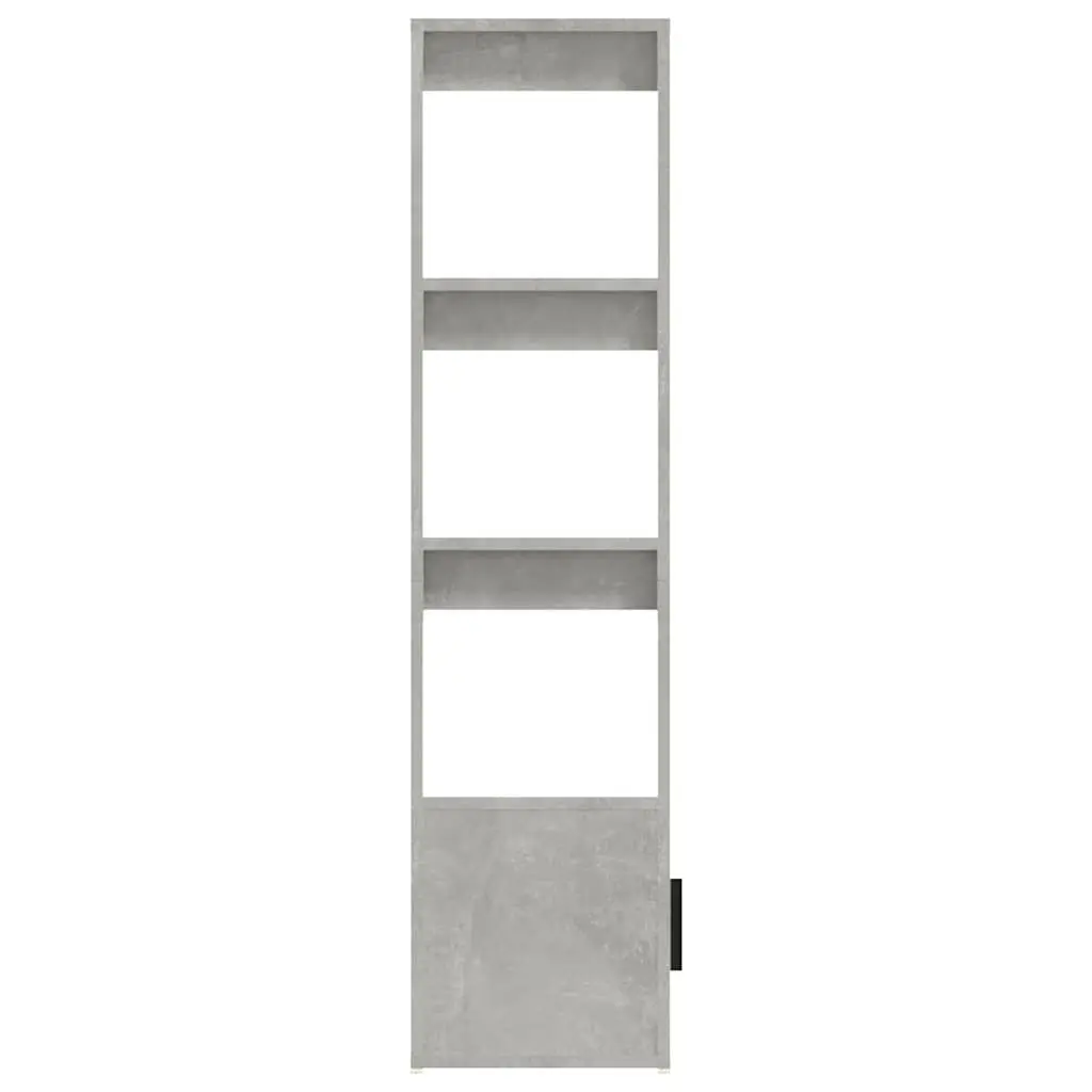 Sideboard Engineered Wood Grey Storage Cabinet 80L x 30W x 119.5H cm